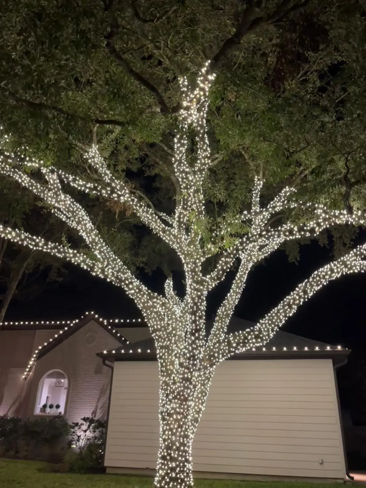 Christmas Lighting installation in Houston, Texas