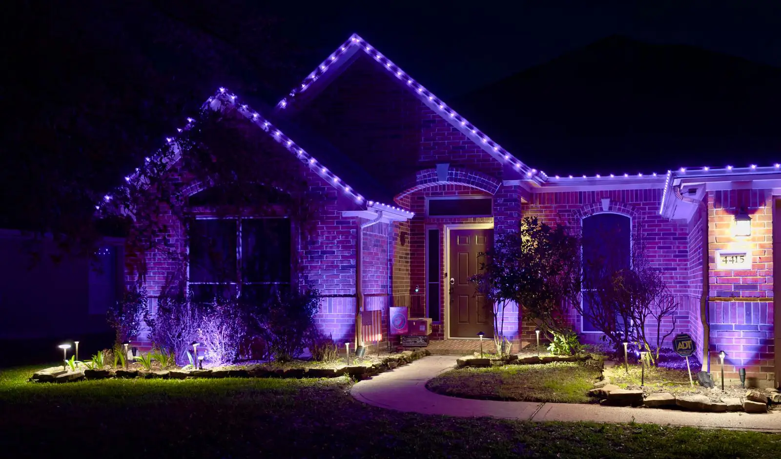 Christmas Lighting installation in Houston, Texas