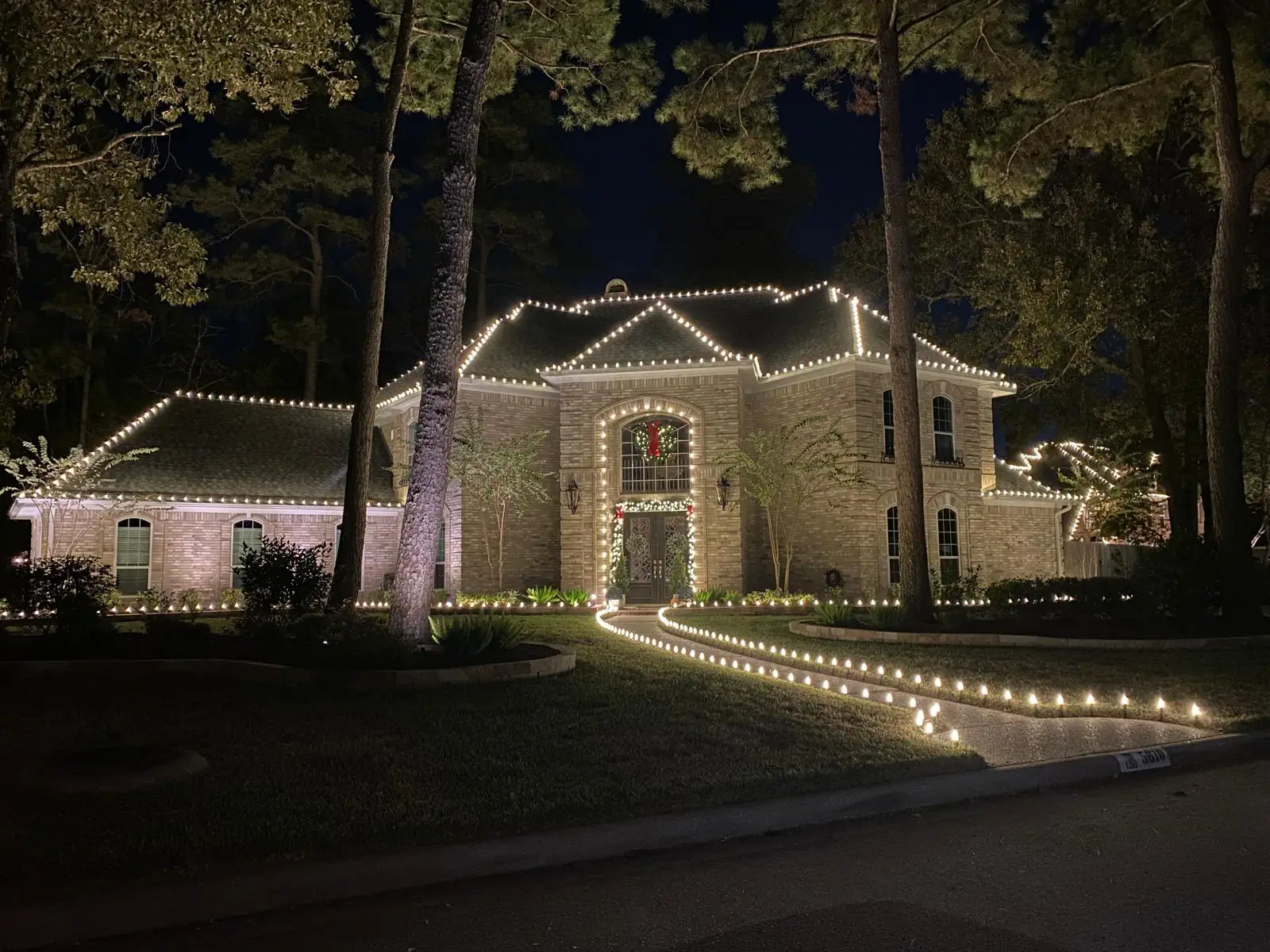 Christmas Lighting installation in Houston, Texas