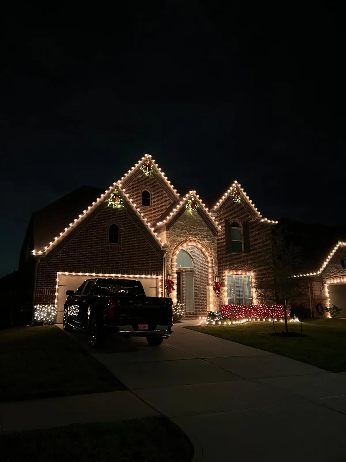 Christmas Lighting installation in Houston, Texas