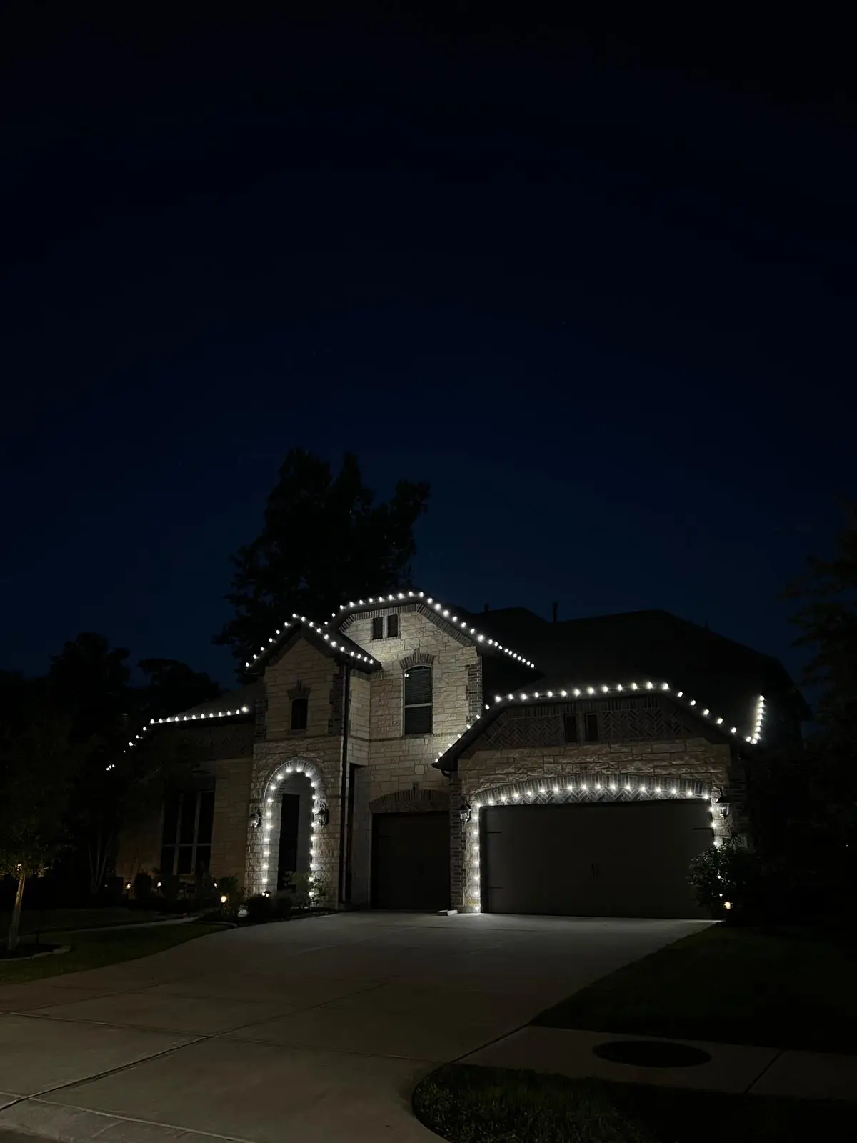 Christmas Lighting installation in Houston, Texas