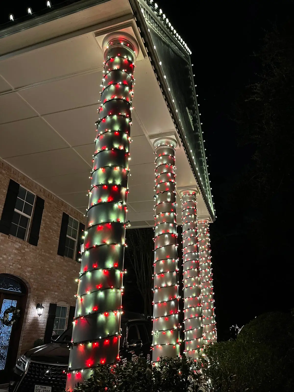 Christmas Lighting installation in Houston, Texas