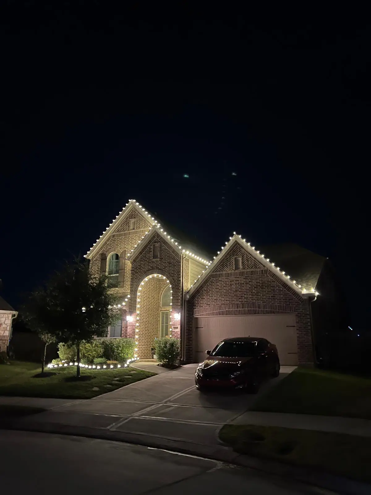 Christmas Lighting installation in Houston, Texas