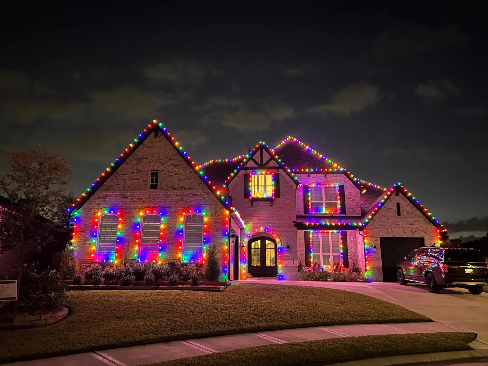 Christmas Lighting installation in Houston, Texas