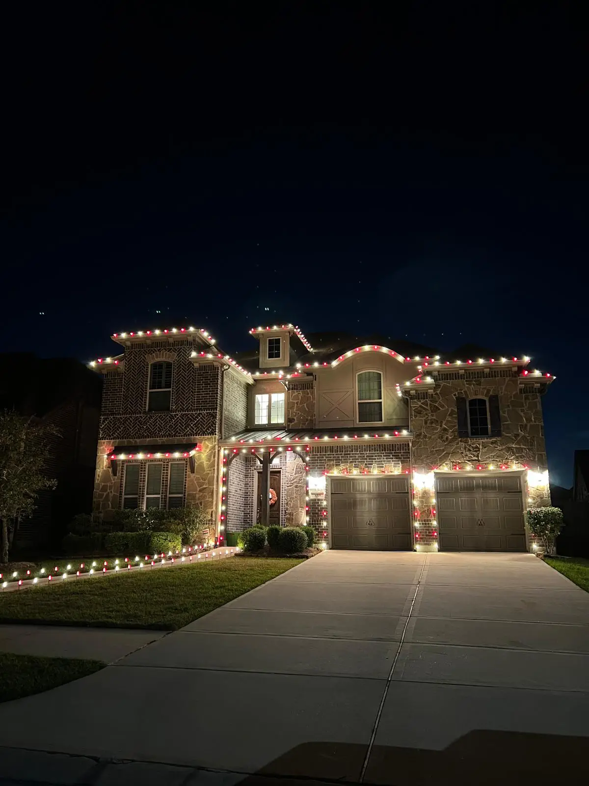 Christmas Lighting installation in Houston, Texas