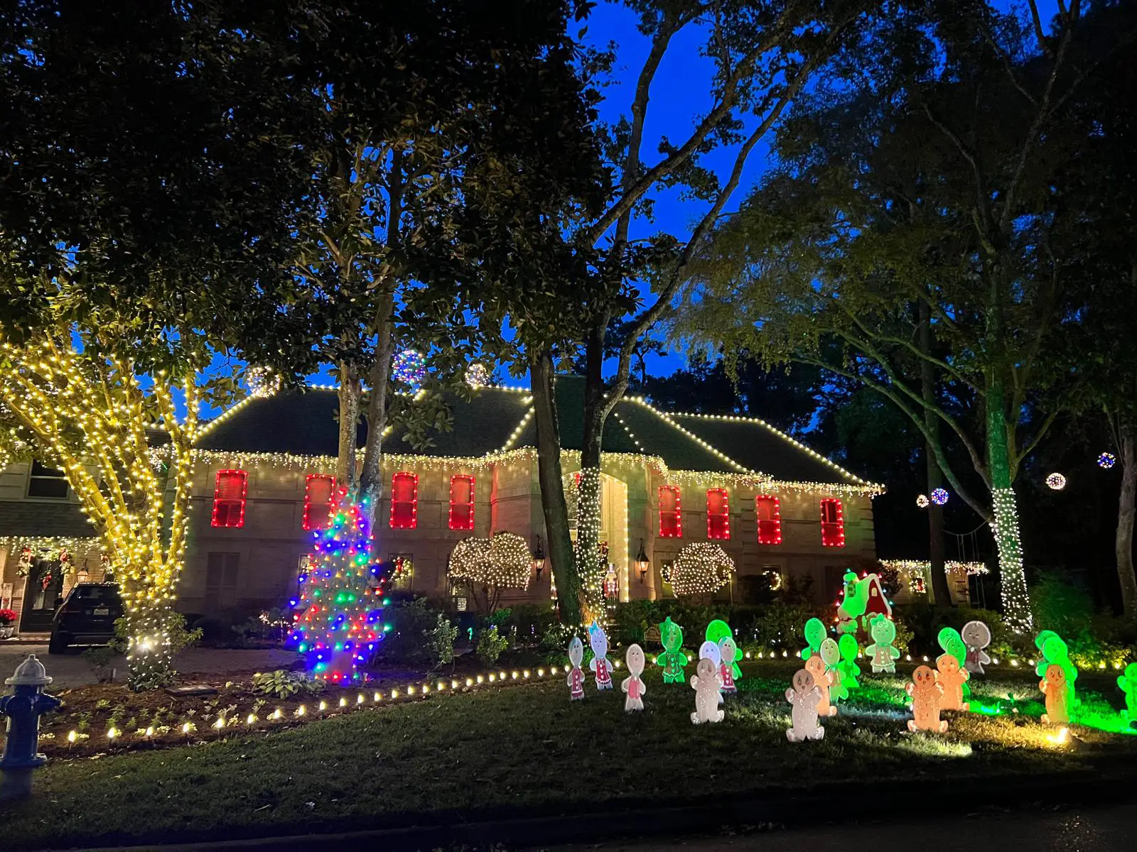 Christmas Lighting installation in Houston, Texas