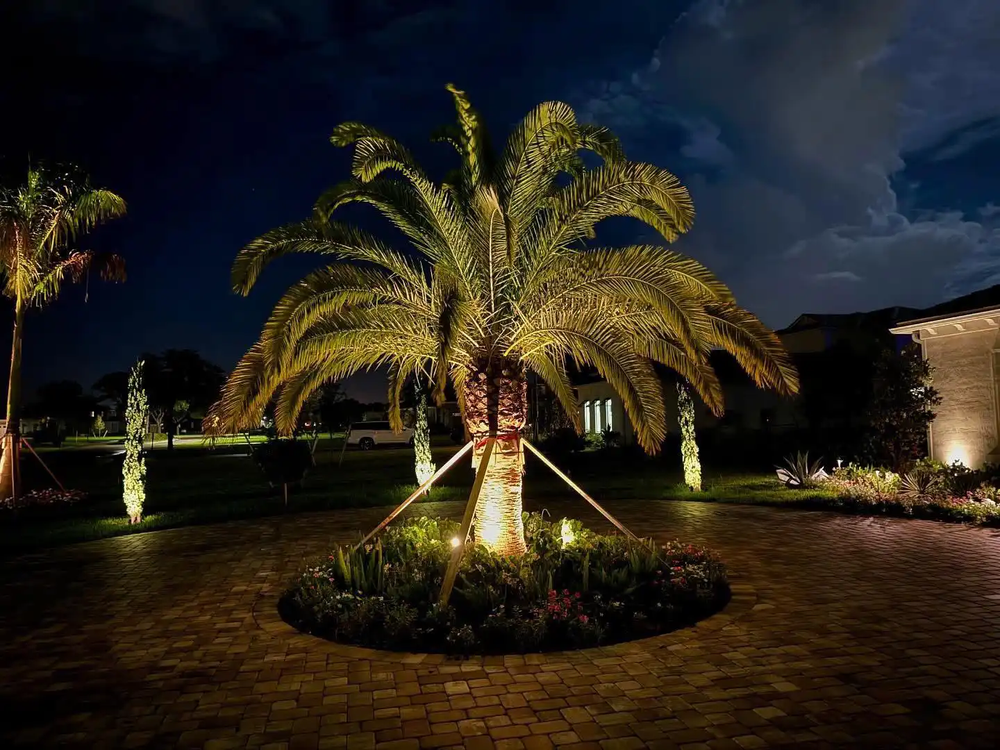 Landscape Lighting installation in Houston, Texas