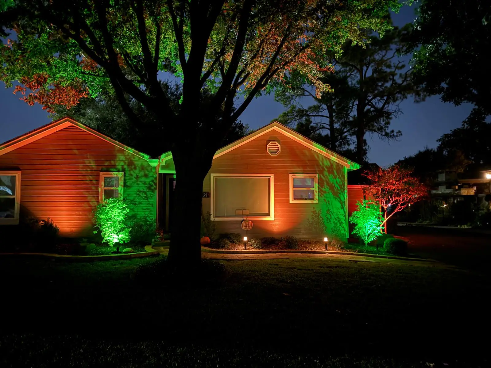 Landscape Lighting installation in Houston, Texas