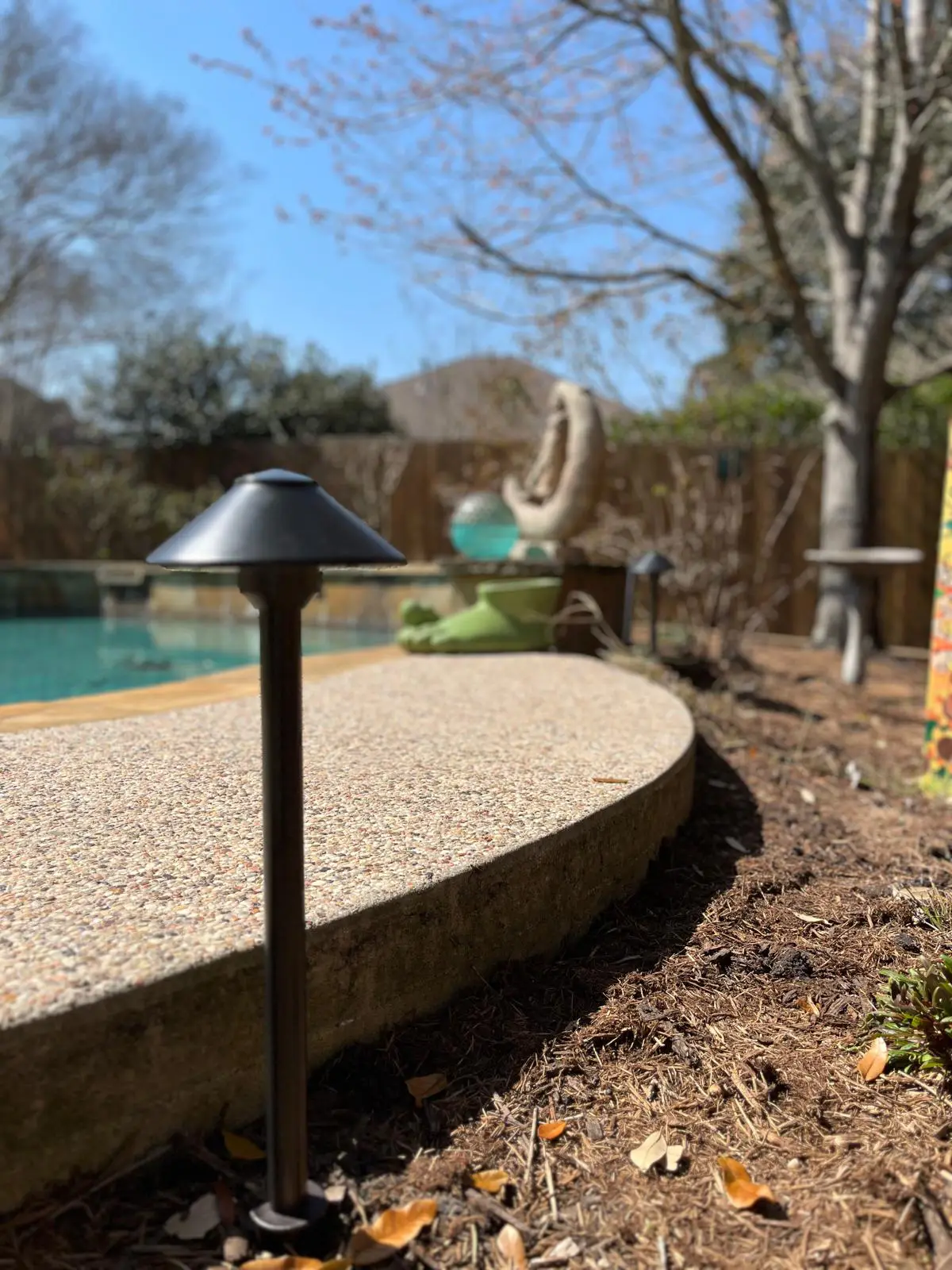 Landscape Lighting installation in Houston, Texas
