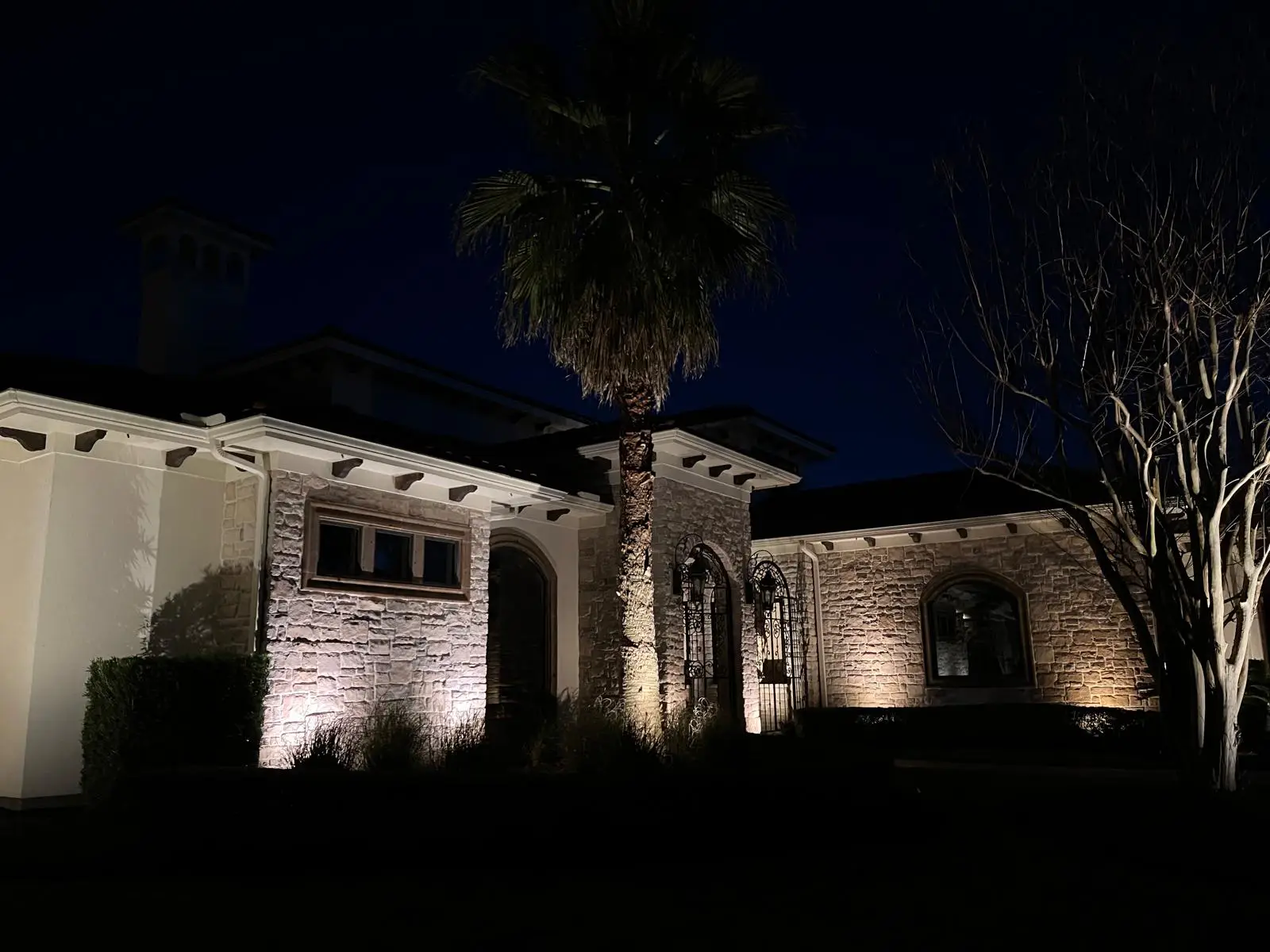 Landscape Lighting installation in Houston, Texas