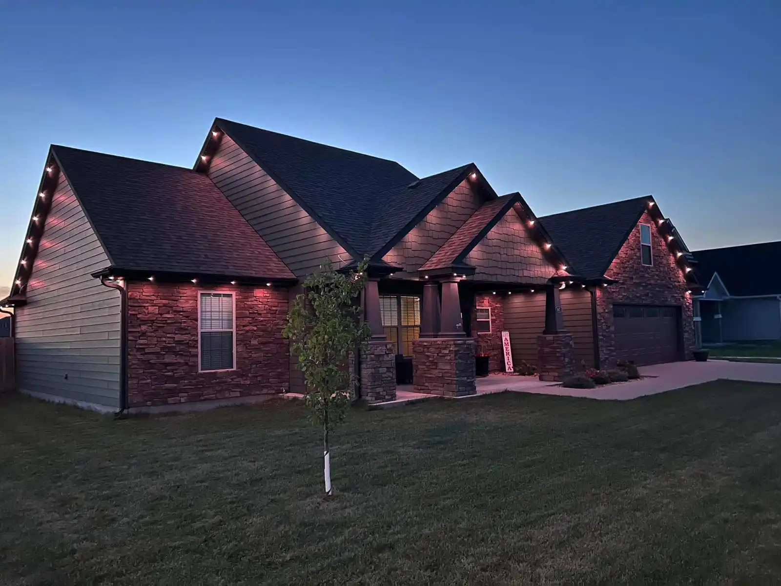 Permanent Lighting installation in Houston, Texas