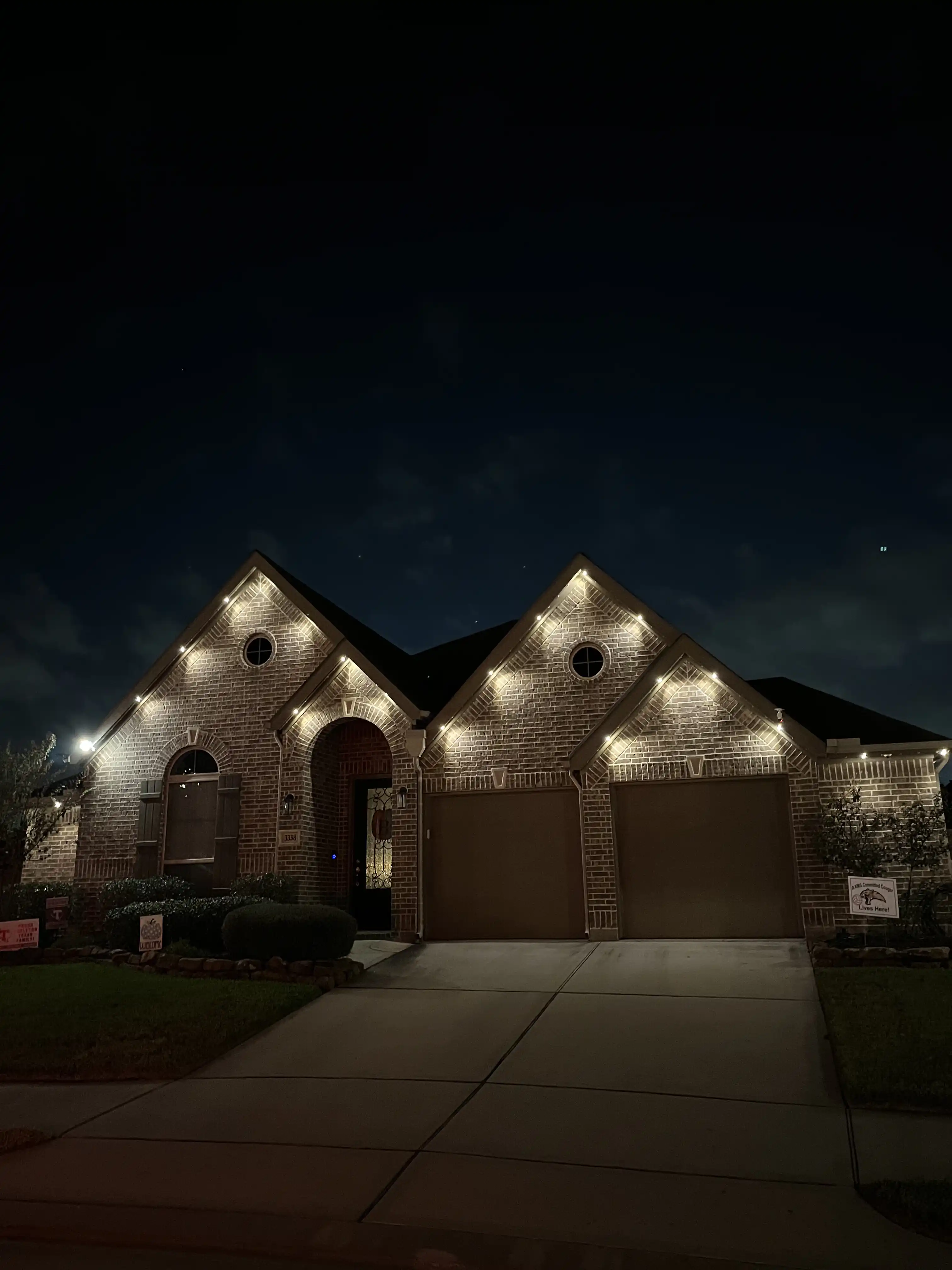 Permanent Lighting installation in Houston, Texas